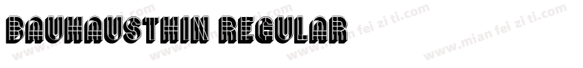 BauhausThin Regular字体转换